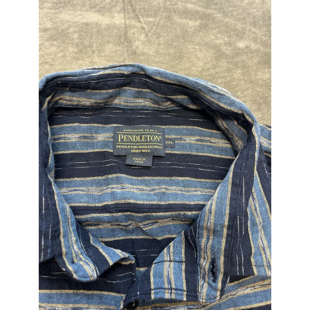 Pendleton Men's Denim Button Down Front Pocket Sh… - image 3